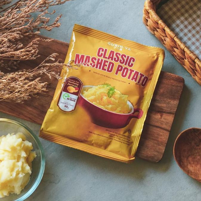 

[[COD]] Gurih-ya Classic Mashed Potato ( Bubur Kentang Instant ) 50g BOOM SALE Kode 594