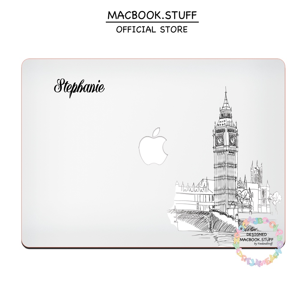 MACBOOK Case CUSTOM LONDON SKETCH DESIGN NEW AIR PRO RETINA 11 12 13 14 15 16 INCH NON /  WITH CD ROOM / TOUCHBAR / TOUCH ID / M1 2020 2021 2022