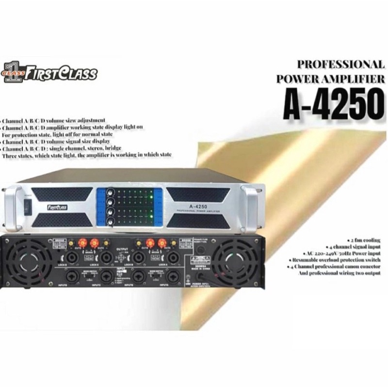 Power Firstclass FC A4250 Original Amplifier FC A 4250 - 4 Channel