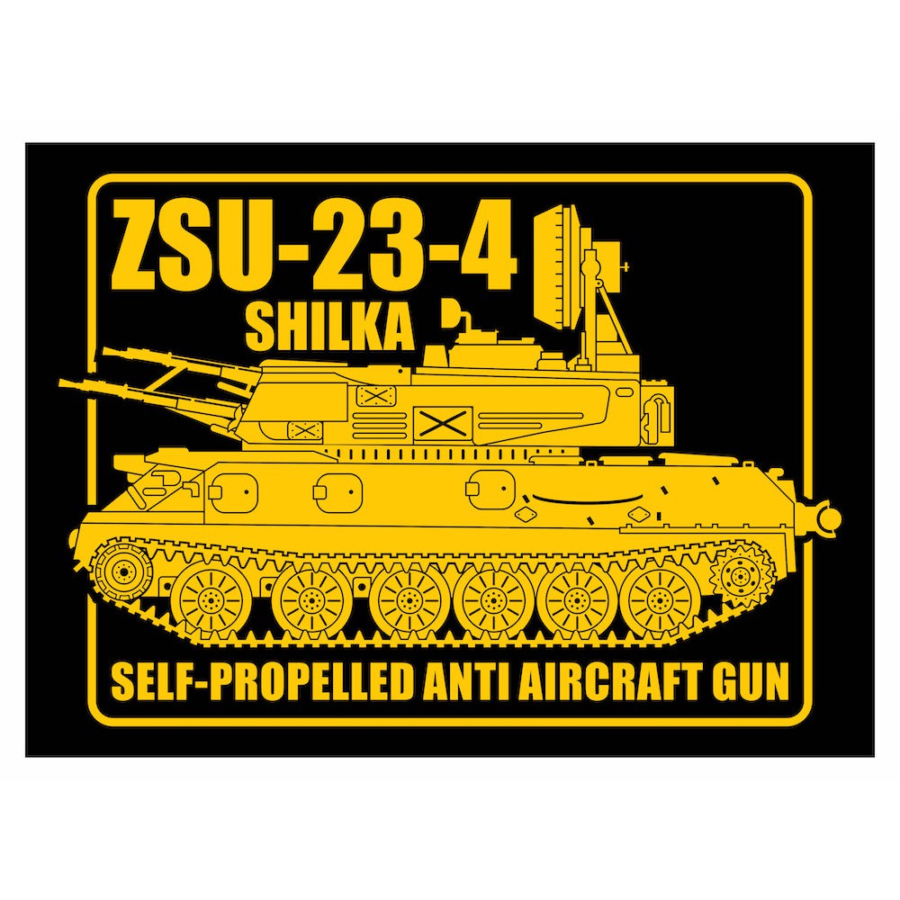 

Anti Aircraft Zsu-23-4 Square Cutting Sticker