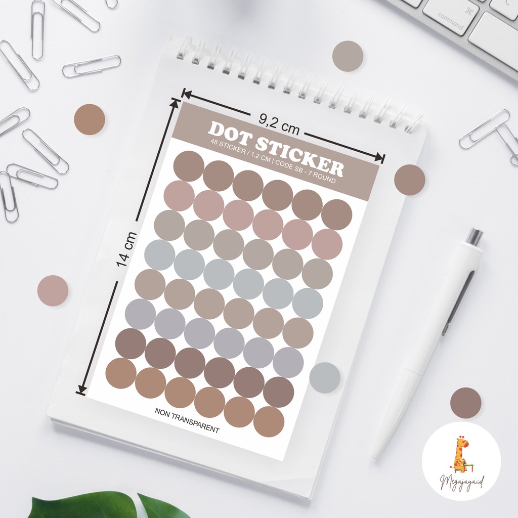 

STIKER DOT/BULAT COLOR PALETTE SCRAPBOOK DIY Bujo Diary Tumblr Cute AESTHETICS