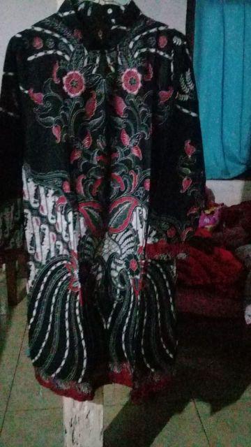 Maura Couple - Sania Ruffle Batik Couple Ori Ndoro Jowi Couple 2518 Couple Batik Sarimbit Gamis