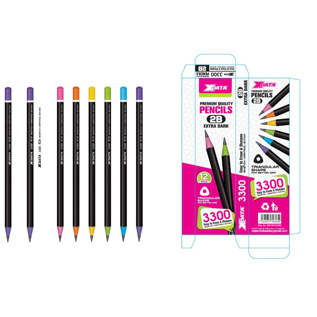 

Pensil/Pencil 6600/3300 2B Xdata