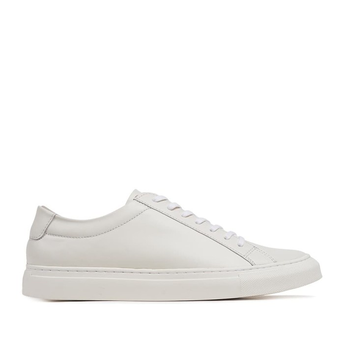 Prabu - Cipta Full White Sepatu Sneakers Kulit Pria - 43