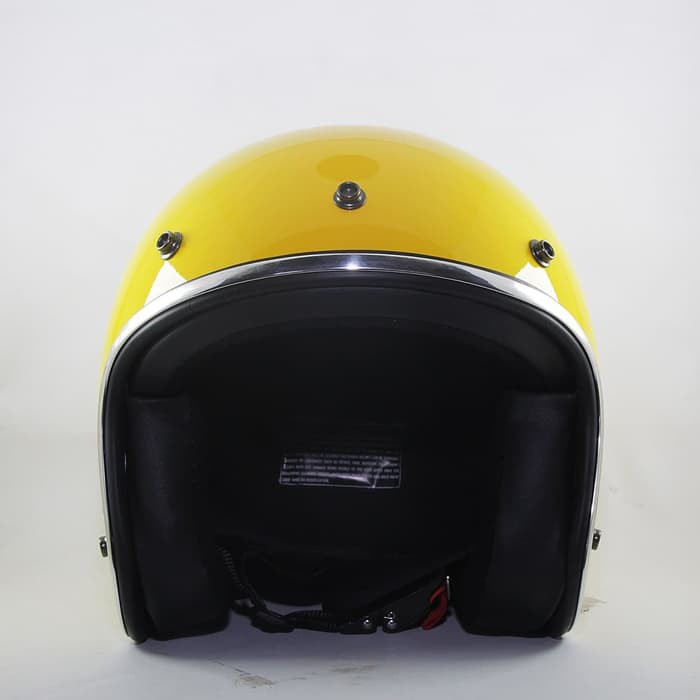 Helm Retro SADA Jitsu Yellow  ( Helm Classic / Helm Klasik / Helm Vespa / Helm Bogo )