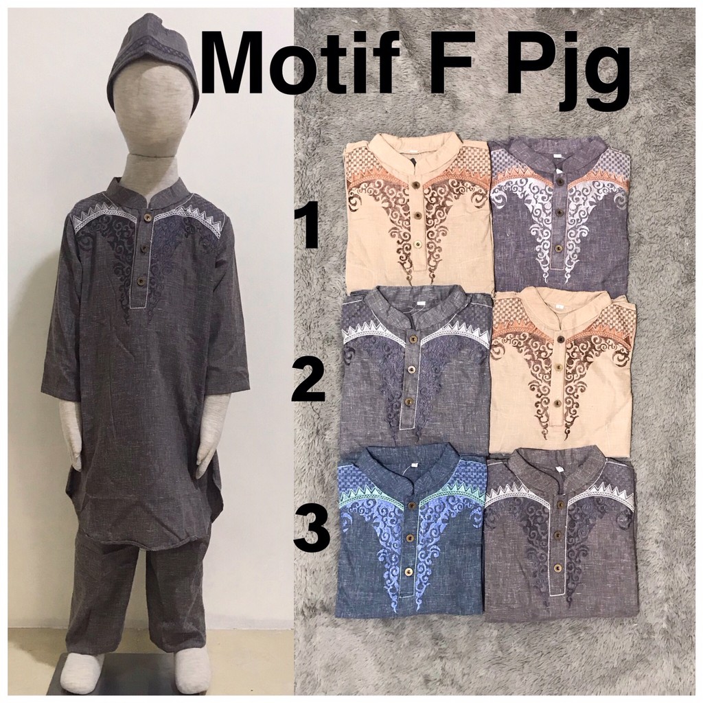 Baju Koko Anak Pakistan / Baju Muslim Anak Panjang 1-5 tahun