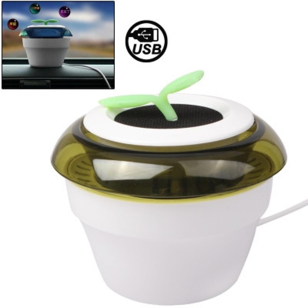 USB Powered Peace Grass Car Air Purifier  PROMO