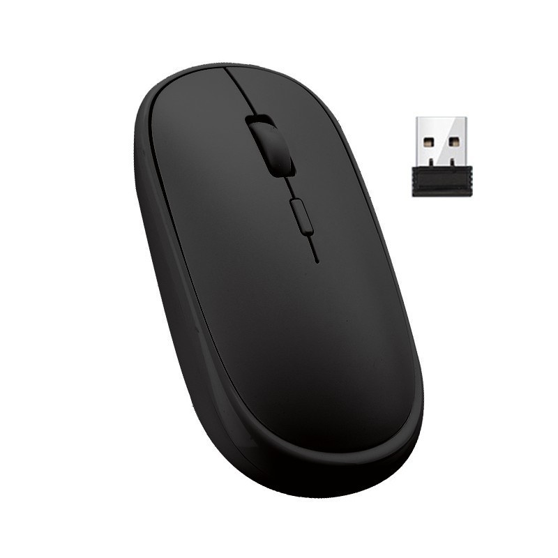 Wireless Optical Mouse Macaron Minimalis Design For PC Komputer Laptop - Putih