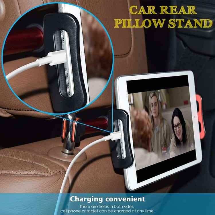 [RO ACC]  CAR REAR PILLOW STAND HOLDER HEADREST CAR UNIVERSAL ALL TIPE HP