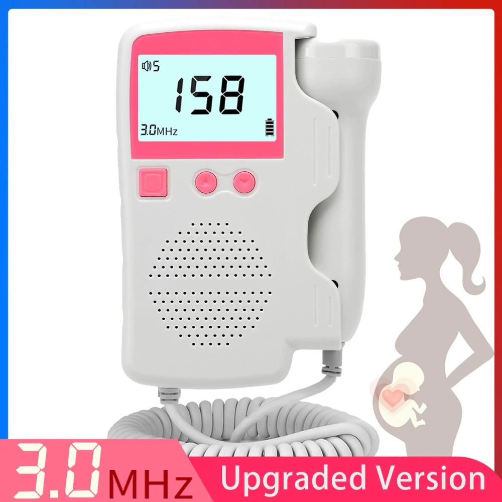 (ORIGINAL) Alat Deteksi Jantung Janin Bayi Fetal Doppler Heartrate Monitor