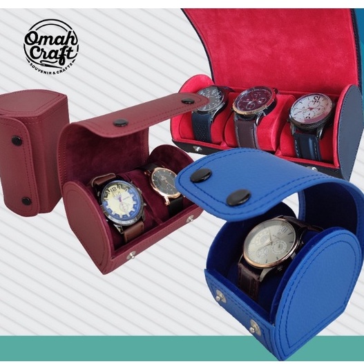 Travel Watch Case Organizer Single / Kotak Tempat Jam Tangan / Csutom Traveller Box