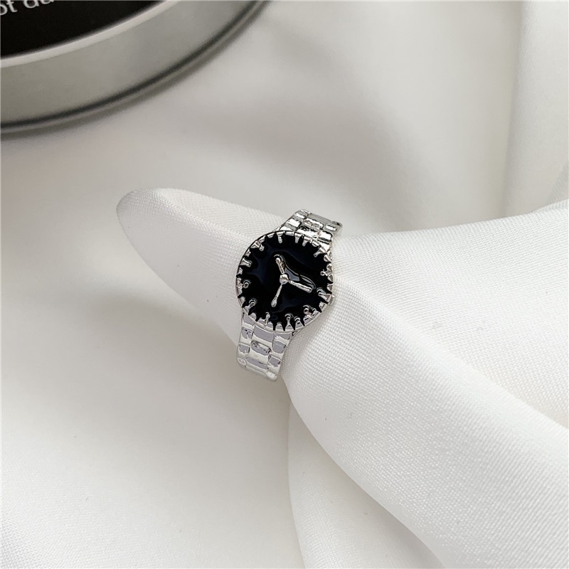 Korean Simple Ins Wind Watch Style Design Ring Fashion Accessories  for Women Rings