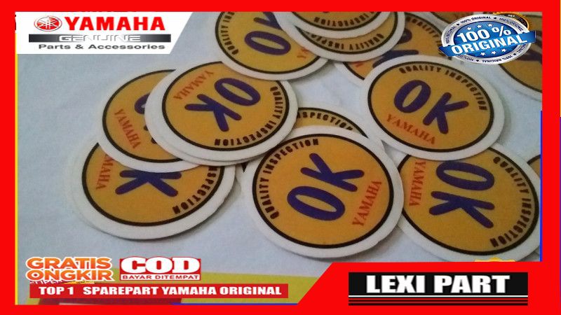 STIKER OK SPAREPART ORIGINAL YAMAHA RX KING TERLARIS