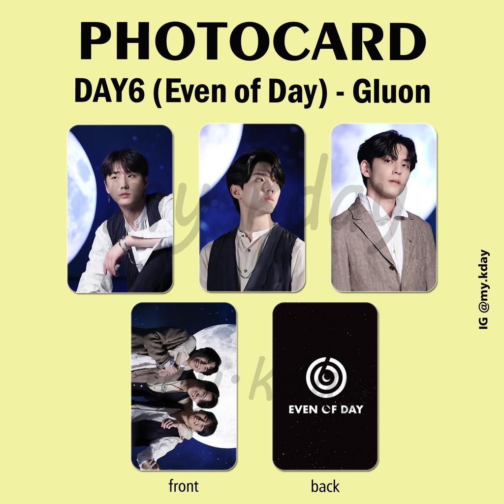 PC-0012, Unofficial Photocard Day6 GLUON 2 sisi