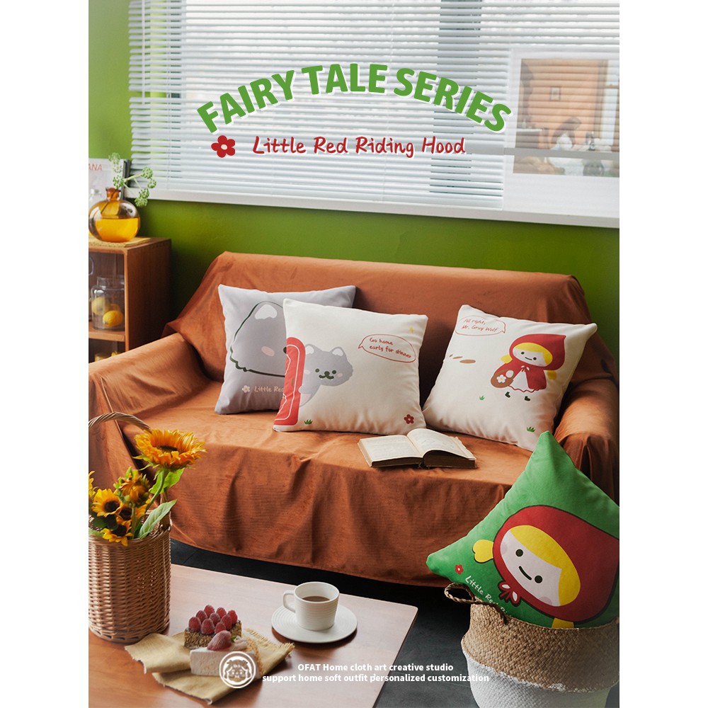 Sarung Bantal Sofa Desain Kartun Lucu Model Anti Air Untuk Ruang Tamu Shopee Indonesia