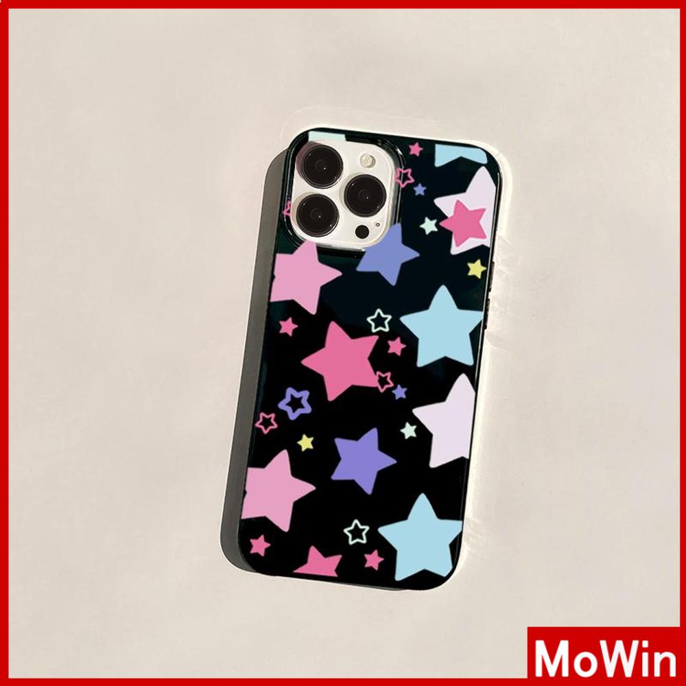 For iPhone 14 Pro Max iPhone Case TPU Soft Case Shiny Black Shockproof Protection Camera Colorful Stars Compatible For iPhone 13 Pro max 12 Pro Max 11 Pro max xr xs max 7Plus 7 8