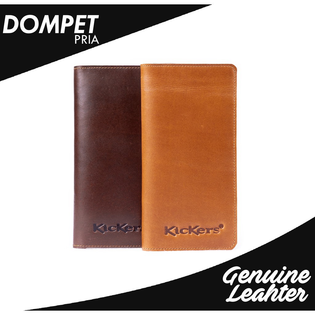 dompet kulit pria / wanita panjang paspor (100% kulit sapi KIKERS