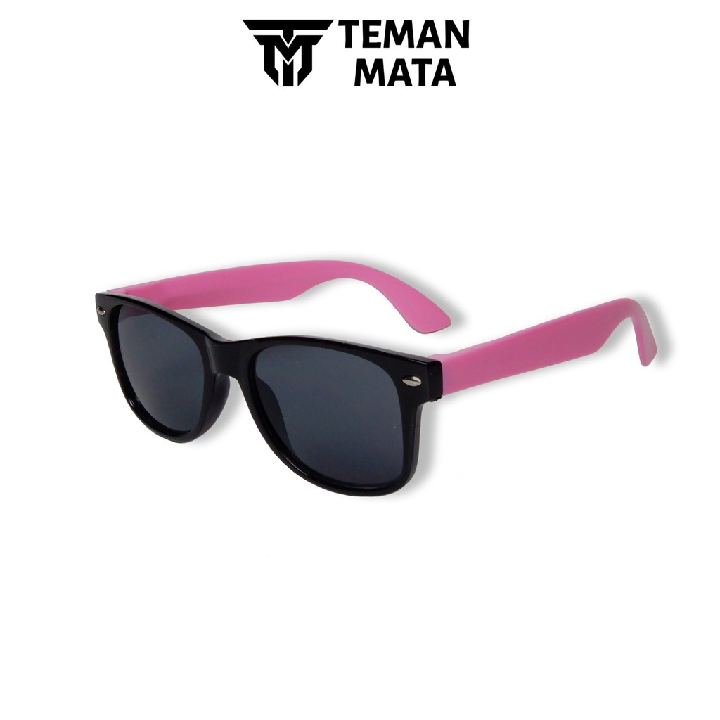 Kaca Mata Anak New Trend Fashion Anak Kotak Gaya Anti Uv400-Hitam Frame Kuning