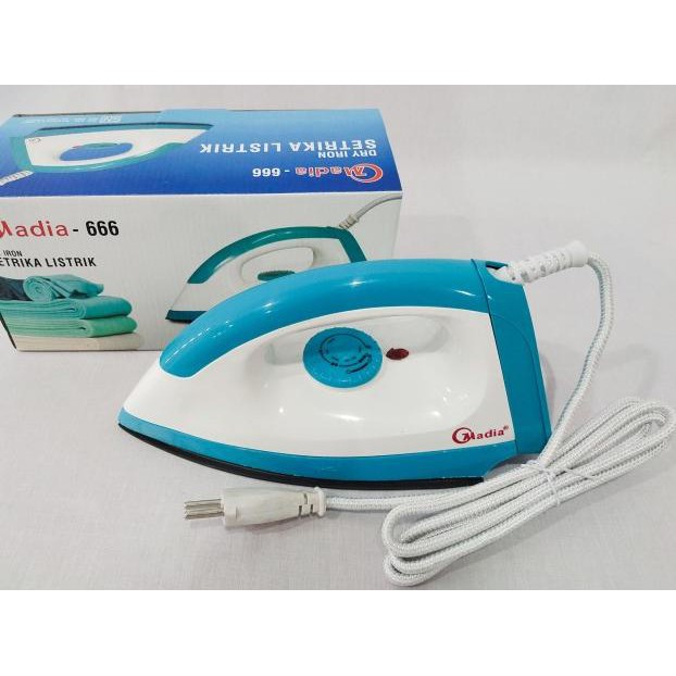 Setrika Listrik Dry Iron Madia 666 Gosokan Listrik Shopee Indonesia