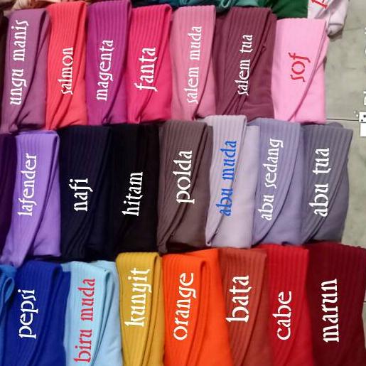 Jilbab instan bahan kaos pet antem ukuran L