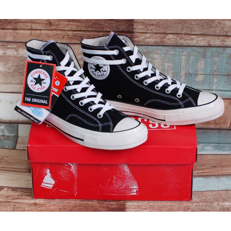 Sepatu Convers 70s High hitam Premium Bnib