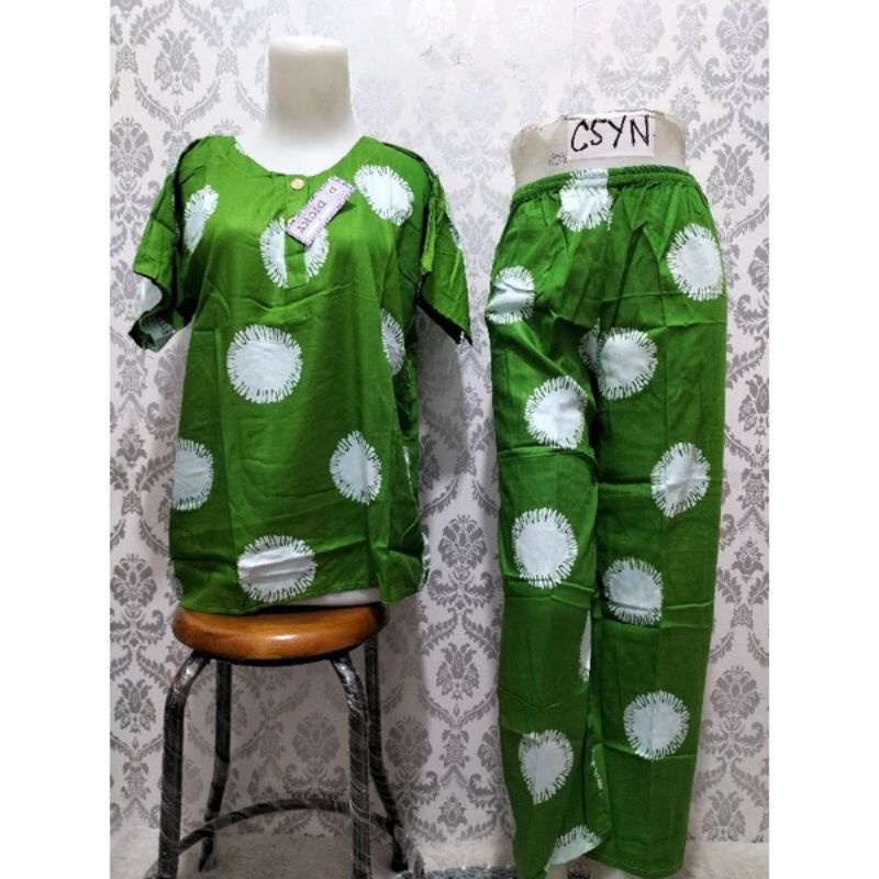 setelan keren motif corona/ setelan wanita bagus