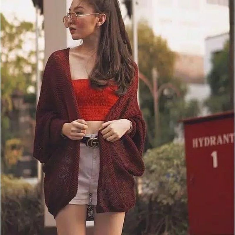 CARDIGAN BATWING KELELAWAR/CARDIGAN RAJUT WANITA STORE09