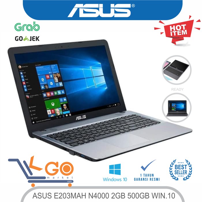 ASUS E203MAH N4000 2GB 500GB WIN.10 e203 e 203 mah NOTEBOOK LAPTOP