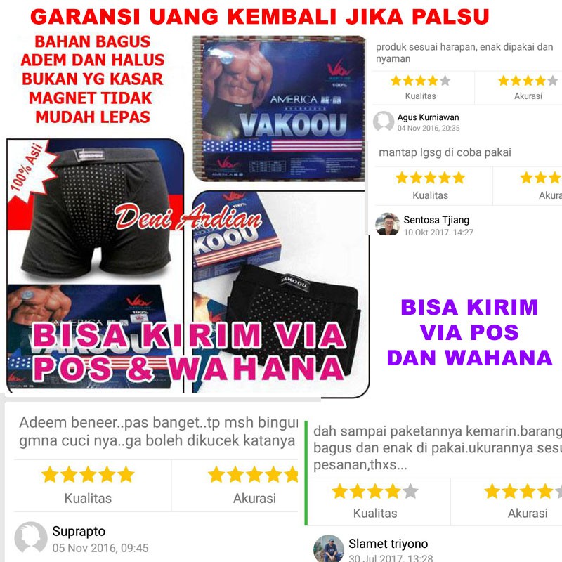 CELANA VAKOOU / VAKOOU CELANA DALAM PRIA CELANA KEPERKASAAN