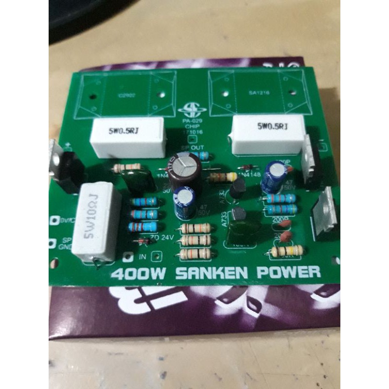 kit driver power amplifier mono safari 400w