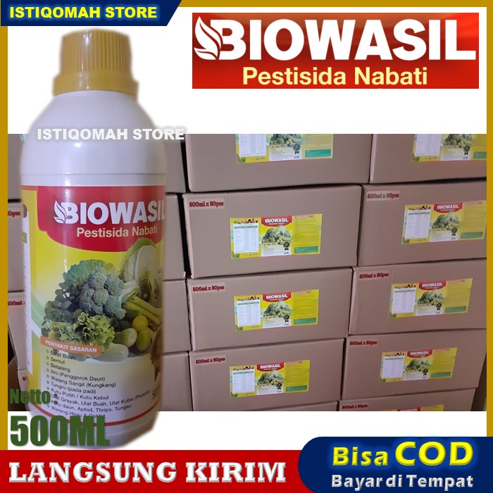 Pestisida Nabati BIOWASIL 500ml Obat Hama Kutu Daun Cabe - Obat Pembasmi Kutu Daun Cabe - Insektisida Pembasmi Hama Kutu Daun Cabai - Insektisida Untuk Kutu Daun Pada Cabe -  Racun Kutu Daun Pada Cabe Bisa untuk Semua Jenis Tanaman TERLARIS