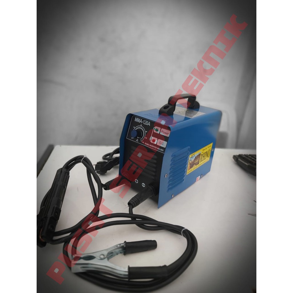 biru mesin las rhino trafo inverter 120a 120 a 450w  bergaransi