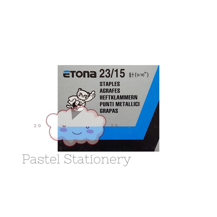 

Refill Staples Etona 23/15 - Isi Hekter Stapler Stepler Jepretan