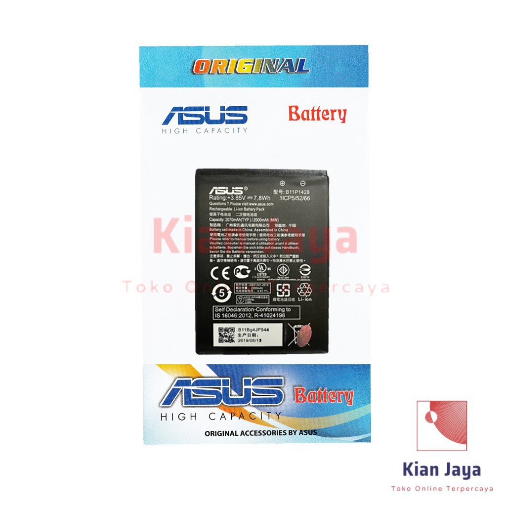 Baterai Original Asus Zenfone Go B 4.5&quot; inch ZB452KG X014D Batre Battery Hp B11P1428 4.5 100% Ori