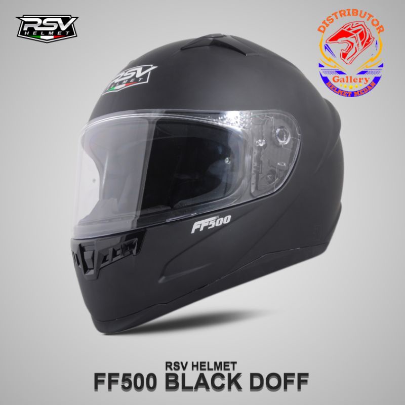 HELM RSV SOLID FF500 | BLACK DOFF | FF 500 FULLFACE