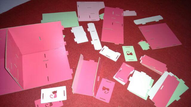 Rak Kosmetik Aksesoris 616 Bahan Kayu Desktop Storage Kitty Cat 213