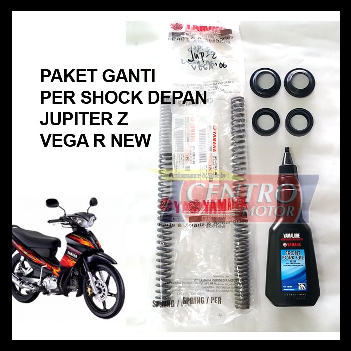 PER SHOCK DEPAN JUPITER Z PAKET+SEAL SHOCK DEPAN+OLI SHOCK YAMALUBE G-10