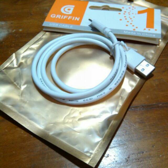 Kabel Data Griffin 1 Meter 1M 100cm Bulat Micro USB