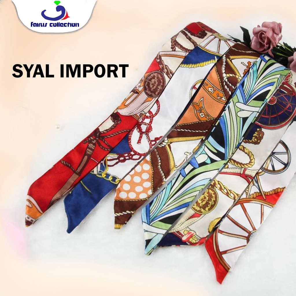 Syal Scarf Lyria I Syal Tas Twily Import Variasi I Aksesoris Tas