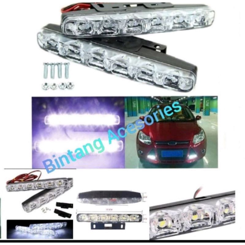 Lampu DRL led mobil all new yaris 2014