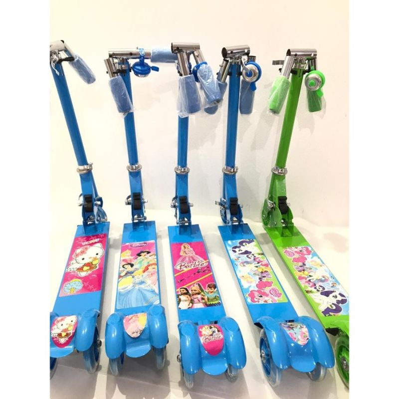Skuter roda 3 mainan anak