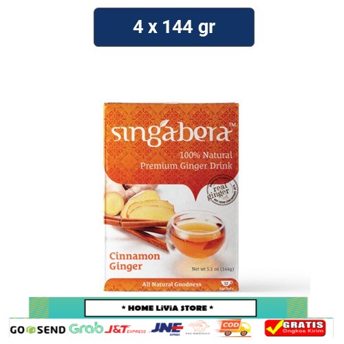 

Singabera Premium Ginger Drinks Original Ginger 4 x 144 gr