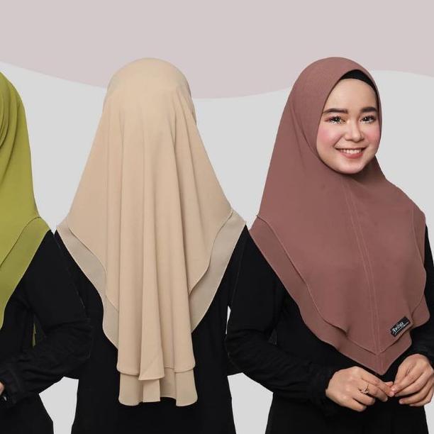 ☏ KHIMAR ADIBA DUA LAYER MINI/KERUDUNG INSTAN ADIBA MINI/HIJAB DUA LAYER MINI ADIBA ORI AWLIYA ♜