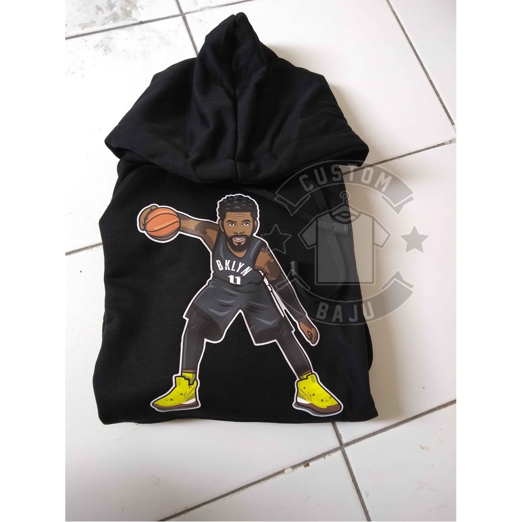 Sweater Hoodie NBA Brooklyn Nets Kyrie Irving Cartoon