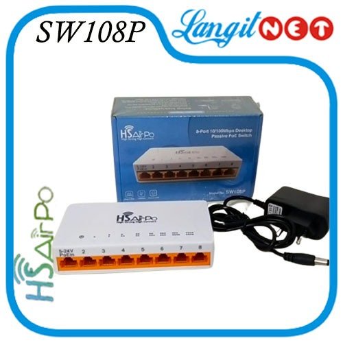 HSAIRPO SW108P 8port 10 100 Mbps