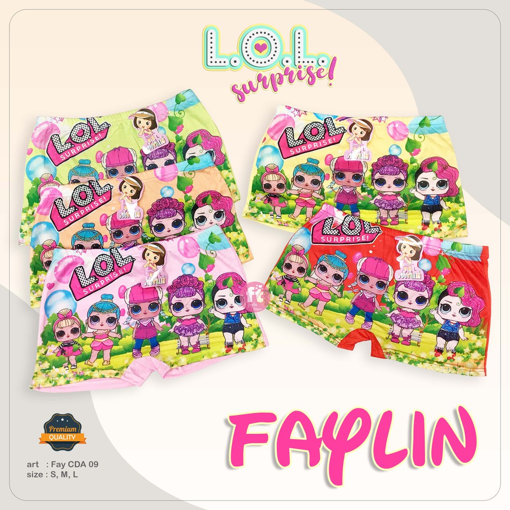 FAYLIN | Celana Dalam Boxer Anak Perempuan / art FAY CDA 09