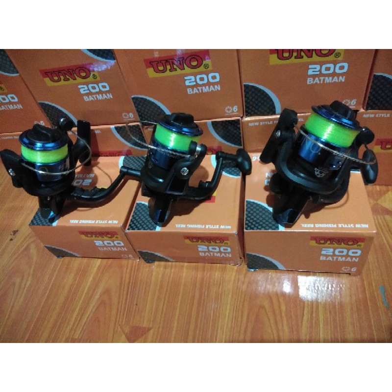 reel pancing uno batman 200/reel murah/reel 200/reel pancing/reel uno/reel udang/gulungan pancing