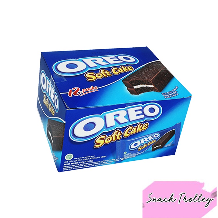 

Oreo Soft Cake 12 pcs x 16 gram - Oreo Soft Cake 1 Box - Bolu Oreo