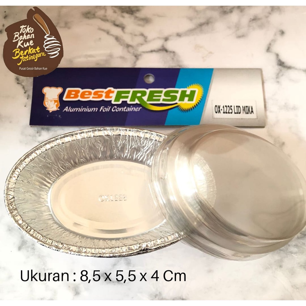 BEST FRESH OX - 1225 + LID ALU TRAY / TANPA TUTUP ISI 10 PCS / ALUMINIUM FOIL