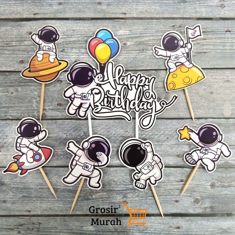 Cake Topper Astronot/Topper Cake Astronot
